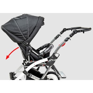 Сиденье можно двигать вперед или назад