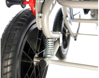 Задние колеса с амортизаторами обеспечивают комфорт