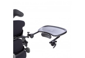 Черный литой поворотно-отводной столик 28х48 см PA5600