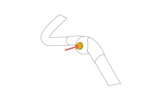 Изменение высоты ручки для сопровождающего лица