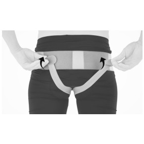 2. Застегните паховые полоски