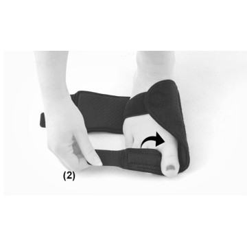 3а) Закрепите липучку в соответствии с указанным направлением