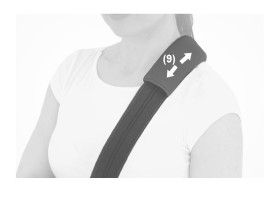 Пристегните плечевой пояс к ортезу