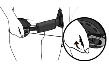 11) С помощью пряжки отрегулируйте сжатие и зафиксируйте.