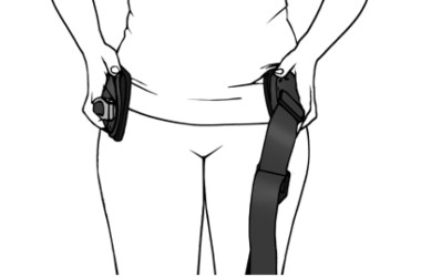 3) Наденьте и пристегните ортез.