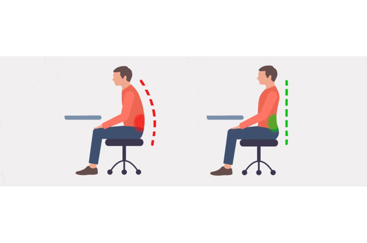    Сидячая работа часто приводит к болям в спине