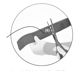 При необходимости отрежьте лишнюю длину (6)