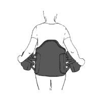 4) Отрегулируйте заднюю часть ортеза