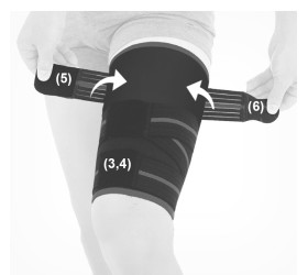 Закрепите верхний и нижний ремни