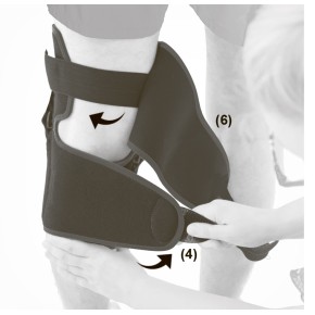 4)Застегните липучку в указанном порядке (3,4,)	