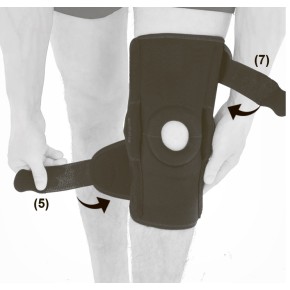 5)Застегните липучку в указанном порядке (5,6).