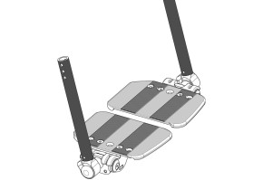 Опора для ног с подножкой Модель 4 403612