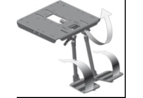 Оп. для ног рег. по углу накл. глуб 15 см раздел. 405530 (2 шт)