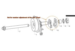 Монтажный комплект угла развала колеса 7°/11° 201516 