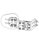 Кронштейн боковой откидной, осевой; с защитным неопреновым чехлом Spex